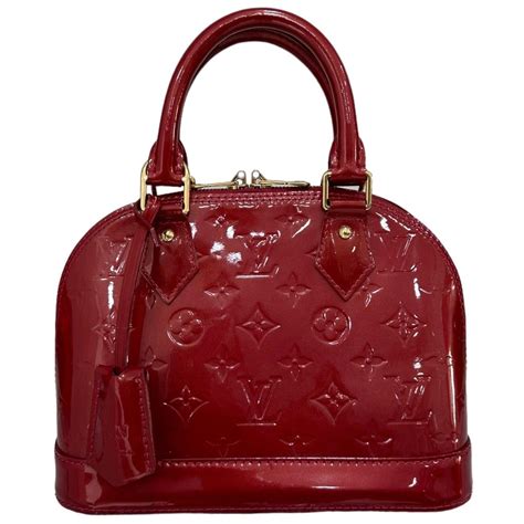 louis vuitton vernice rossa|louis vuitton alma bb.